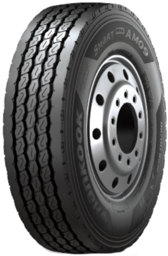 Hankook 10R22.5 AM09 144/142L ON/OFF 3PMSF M+S FRONT  (D,B,A,67dB)
