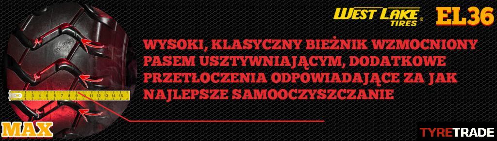 23.5-25 Westlake EL36 E-3/L-3 20PR 177A8/191A2 TT ZESTAW 8 23.5-25 Westlake EL36 E-3/L-3 20PR 177A8/191A2 TT ZESTAW 8